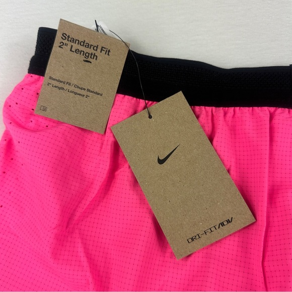 Nike AeroSwift Standard Fit 2” length Running Shorts Hyper Pink Men L new - Picture 7 of 8